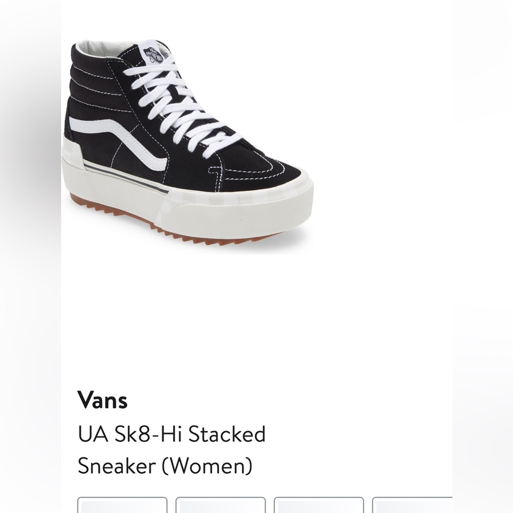 Vans UA Sk8 Hi-Stacked Sneaker size 8 Women’s